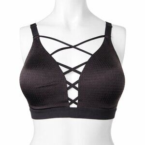 VICTORIA’S SECRET SPORT Lightweight Black Strappy Bra Size 32D